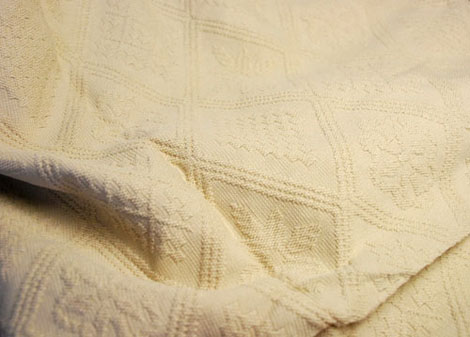 Provencal Boutis bed cover, bedspread (RIHANNA . beige)